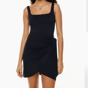 Aritzia Wilfred Black Saturn Mini Dress